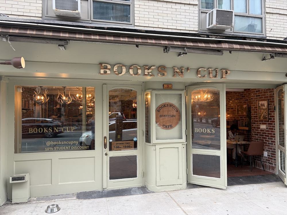Books N' Cup Manhattan shopfront