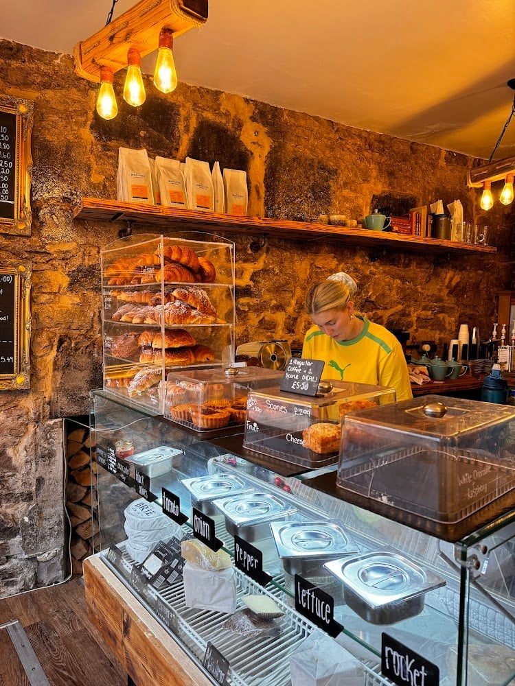 Counter and pastries at Books N' Cup